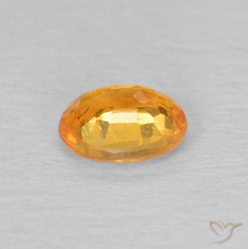 9,17 ctw natürlicher Aprikose Orange Spessartit-Garn, Oval, VS