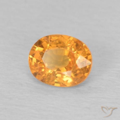 9,17 ctw natürlicher hellorange Spessartit-Garn, Oval, VS