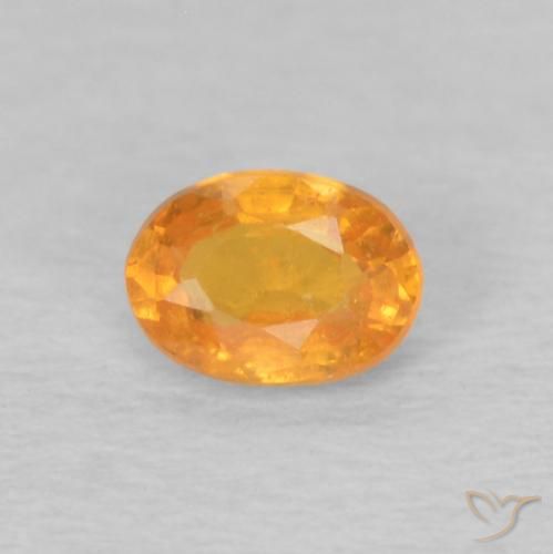 0.24ct Natürlicher Honig-orange Spessartit-Garn, Oval, VS