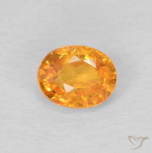 0.50ct Natürlicher Intensives Orange Spessartit-Garn, Oval, VS