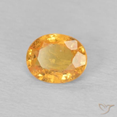 9,17 ctw natürlicher hellorange Spessartit-Garn, Oval, VS-SI