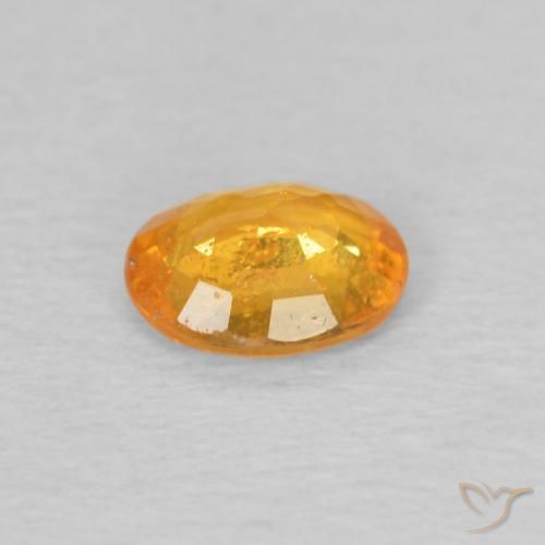 9,17 ctw natürlicher hellorange Spessartit-Garn, Oval, VS-SI