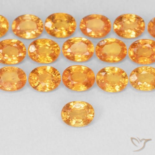 0.24ct Natürlicher Aprikose Orange Spessartit-Garn, Oval, VS
