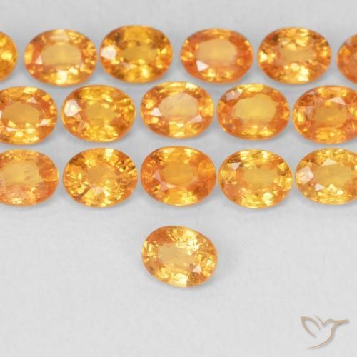 9,17 ctw natürlicher Aprikose Orange Spessartit-Garn, Oval, VS
