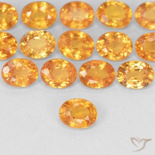 0.28ct Natürlicher Mittelorange Spessartit-Garn, Oval, VS