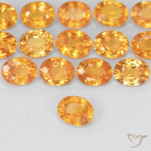 9,17 ctw natürlicher Mittelorange Spessartit-Garn, Oval, VS