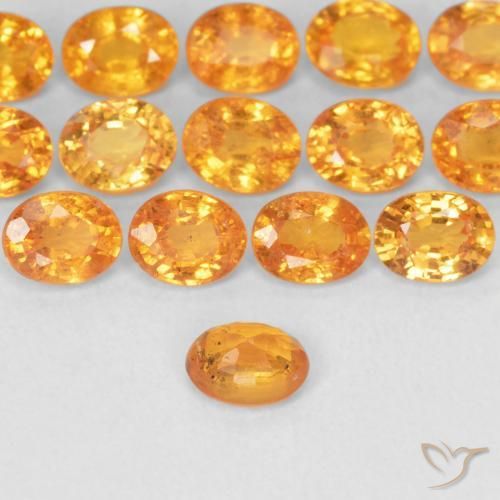 9,17 ctw natürlicher Mittelorange Spessartit-Garn, Oval, VS