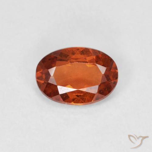 0.66ct Natürlicher Feuerorange Spessartit-Garn, Oval, SI