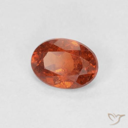 9,17 ctw natürlicher rötlich-orange Spessartit-Garn, Oval, SI