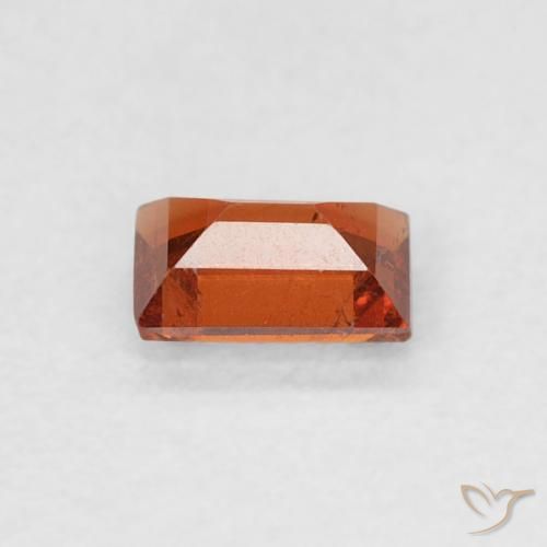 9,17 ctw natürlicher rötlich-orange Spessartit-Garn, Baguette, SI