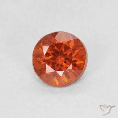 0.33ct Natürlicher Mittelorange Spessartit-Garn, Runden, SI