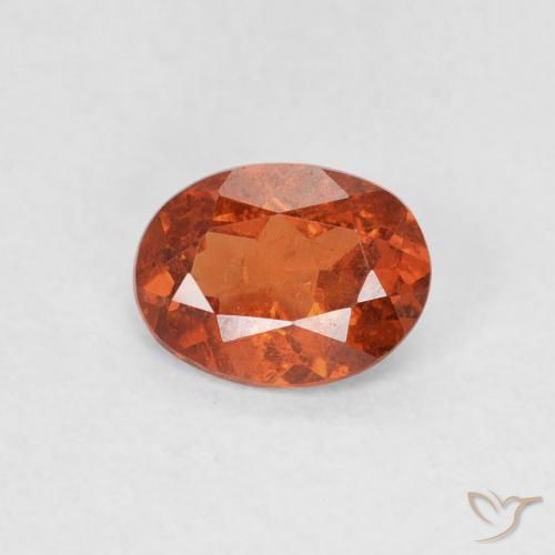 0.82ct Natürlicher Warmes Orange Spessartit-Garn, Oval, SI