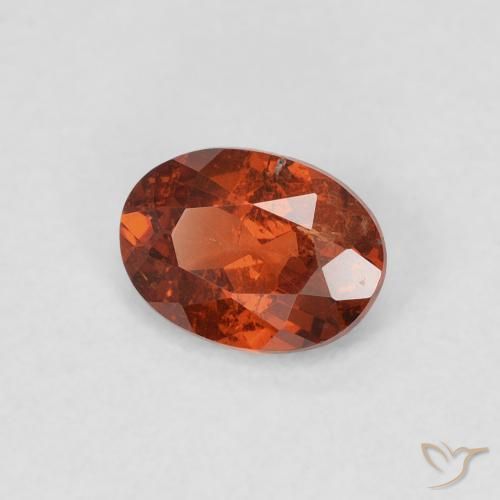 9,17 ctw natürlicher Dunkelorange Spessartit-Garn, Oval, SI-I1