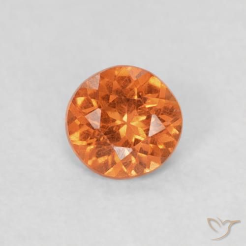 0.23ct Natürlicher Feuerorange Spessartit-Garn, Runden, SI