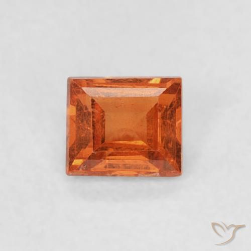 0.29ct Natürlicher Mittelorange Spessartit-Garn, Baguette, SI