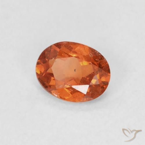 9,17 ctw natürlicher Amber Orange Spessartit-Garn, Oval, SI