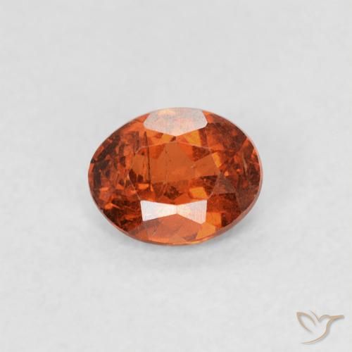 0.33ct Natürlicher Feuerorange Spessartit-Garn, Oval, SI