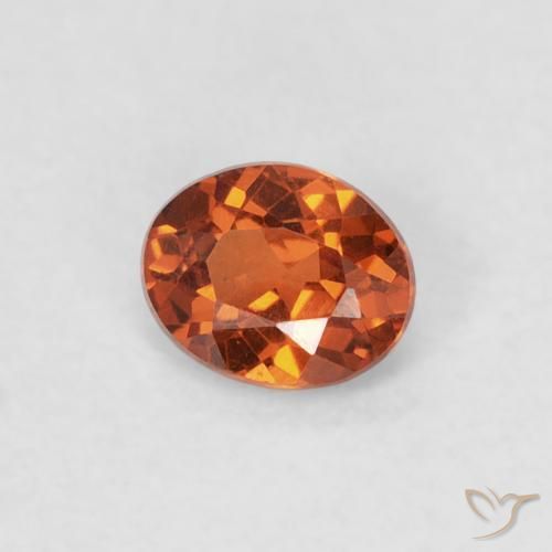 9,17 ctw natürlicher rötlich-orange Spessartit-Garn, Oval, VS