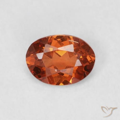 0.39ct Natürlicher tieforange Spessartit-Garn, Oval, SI
