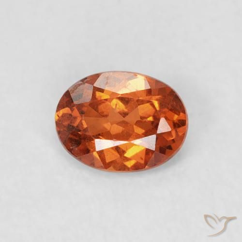 0.39ct Natürlicher Mittelorange Spessartit-Garn, Oval, SI