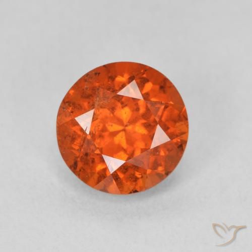 1.85ct Natürlicher rötlich-orange Spessartit-Garn, Runden, SI
