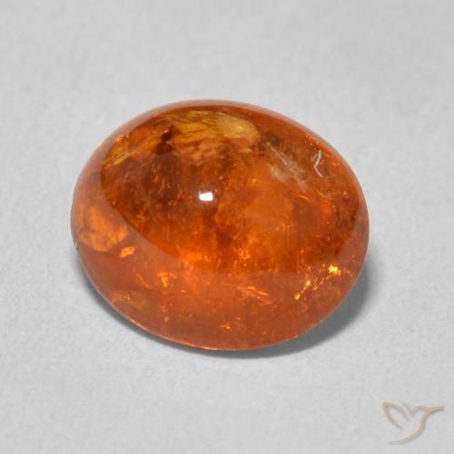 9,17 ctw natürlicher rötlich-orange Spessartit-Garn, Oval, Transparent