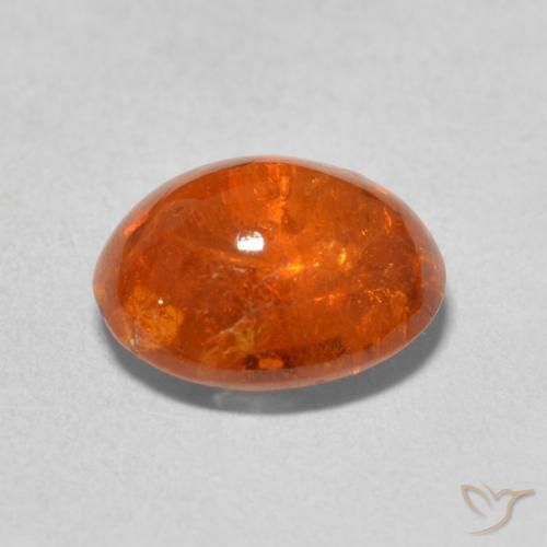 9,17 ctw natürlicher rötlich-orange Spessartit-Garn, Oval, Transparent