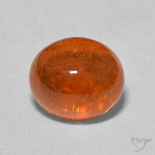 4.38ct Natürlicher Mittelorange Spessartit-Garn, Oval, Transparent