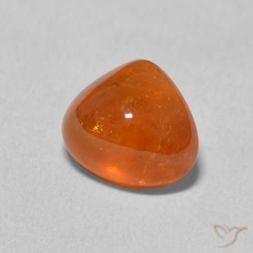9,17 ctw natürlicher Mittelorange Spessartit-Garn, Birnenform, Transparent