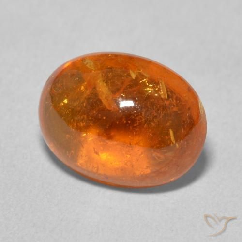 9,17 ctw natürlicher rötlich-orange Spessartit-Garn, Oval, Transparent
