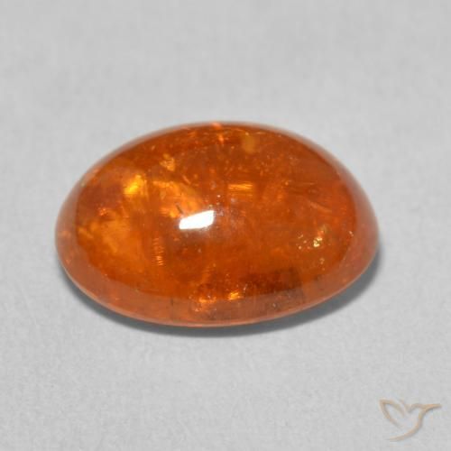 9,17 ctw natürlicher rötlich-orange Spessartit-Garn, Oval, Transparent