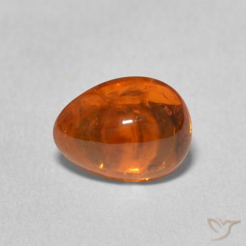 2.39ct Natürlicher Feuerorange Spessartit-Garn, Birnenform, Transparent