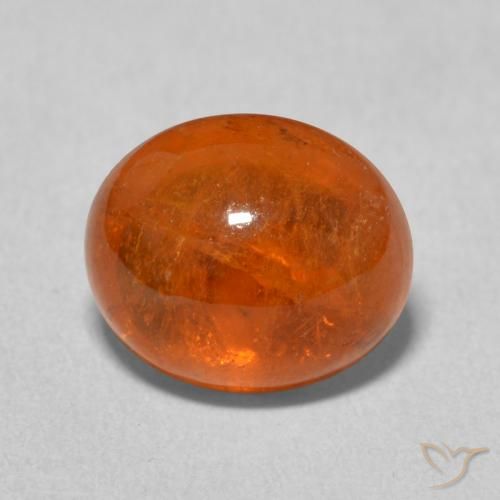 4.85ct Natürlicher Mittelorange Spessartit-Garn, Oval, Transparent