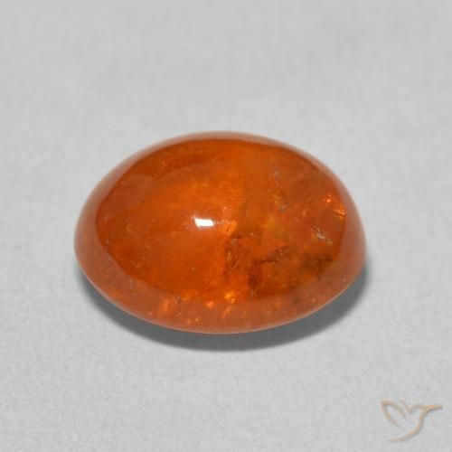 9,17 ctw natürlicher Mittelorange Spessartit-Garn, Oval, Transparent