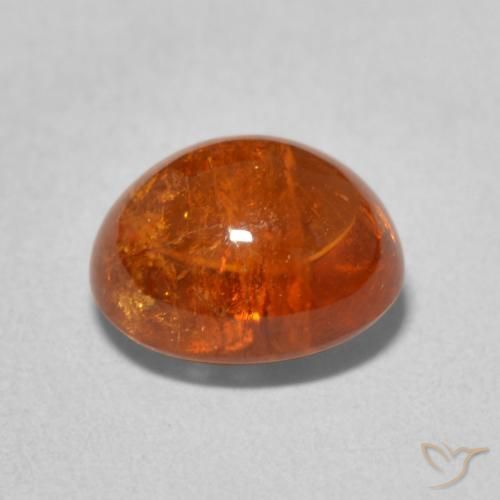 9,17 ctw natürlicher Feuerorange Spessartit-Garn, Oval, Transparent