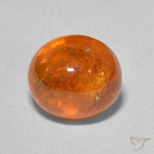 4.57ct Natürlicher Feuerorange Spessartit-Garn, Oval, Transparent