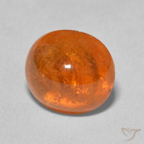 9,17 ctw natürlicher hellorange Spessartit-Garn, Oval, Transparent