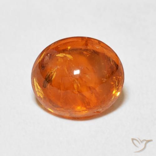 3.94ct Natürlicher Mittelorange Spessartit-Garn, Oval, Transparent