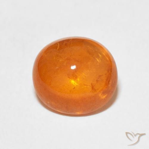 3.86ct Natürlicher rötlich-orange Spessartit-Garn, Oval, Transparent