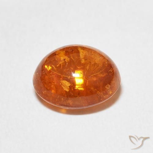 9,17 ctw natürlicher Feuerorange Spessartit-Garn, Oval, Transparent