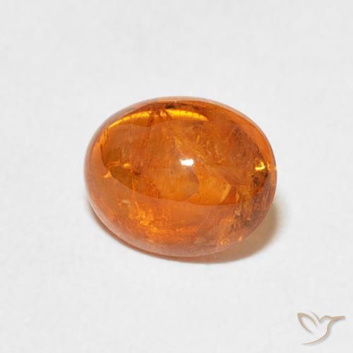 9,17 ctw natürlicher rötlich-orange Spessartit-Garn, Oval, Transparent