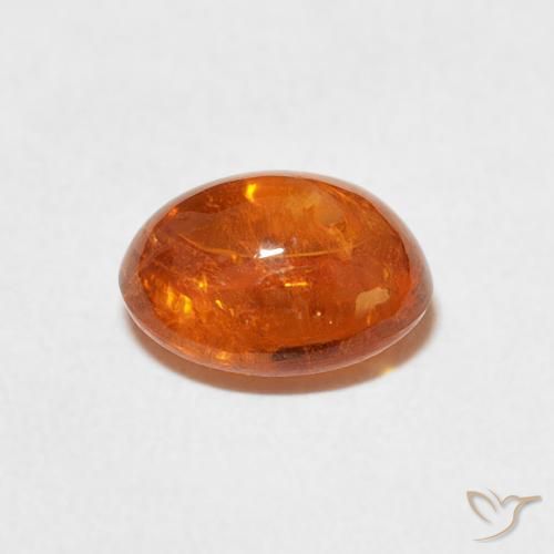 9,17 ctw natürlicher rötlich-orange Spessartit-Garn, Oval, Transparent