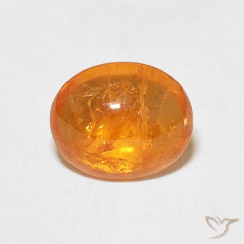 2.62ct Natürlicher Amber Orange Spessartit-Garn, Oval, Transparent