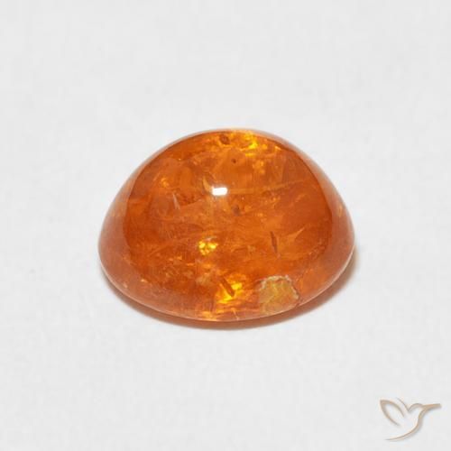 9,17 ctw natürlicher hellorange Spessartit-Garn, Oval, Transparent
