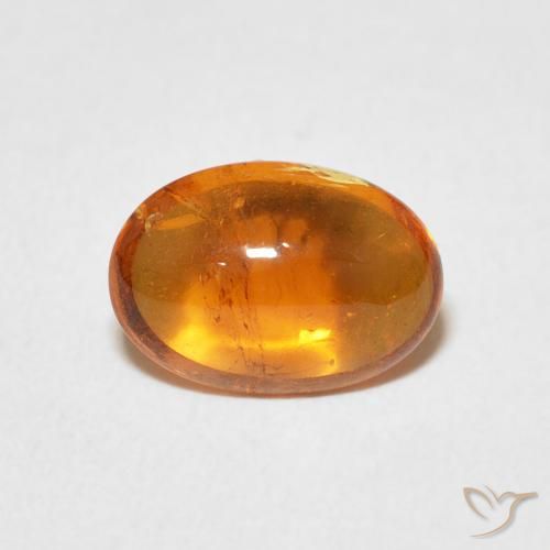 2.29ct Natürlicher rötlich-orange Spessartit-Garn, Oval, Transparent