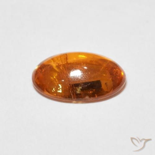 9,17 ctw natürlicher rötlich-orange Spessartit-Garn, Oval, Transparent