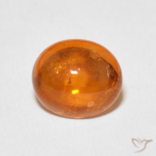 3.45ct Natürlicher Feuerorange Spessartit-Garn, Oval, Transparent