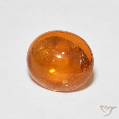 9,17 ctw natürlicher Feuerorange Spessartit-Garn, Oval, Transparent