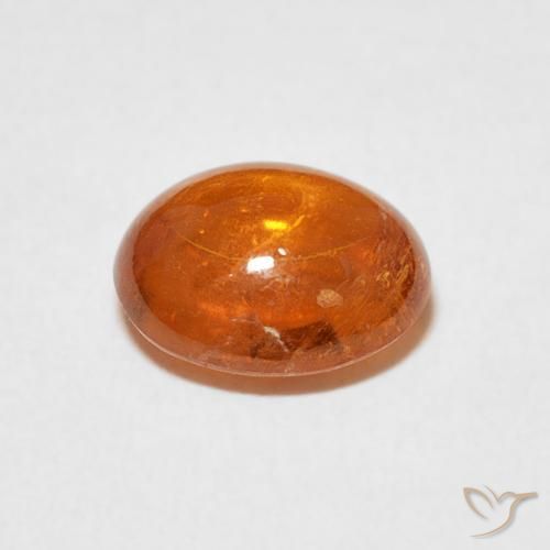 9,17 ctw natürlicher Feuerorange Spessartit-Garn, Oval, Transparent