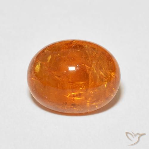 5.25ct Natürlicher hellorange Spessartit-Garn, Oval, Transparent
